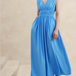 Banana Republic Cascade Silk Maxi Dress